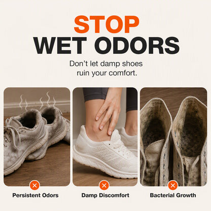 👟Foldable shoe dryer with smart timer and UV light