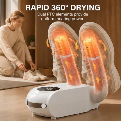 👟Foldable shoe dryer with smart timer and UV light